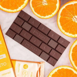 Vegan Keto Chocolate + MCT Oil - Sunshine Orange Composition2 Vegan Keto Chocolate + MCT Oil - Sunshine Orange 80g