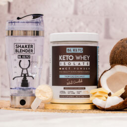 BeKeto Keto Whey Tropical Coconut White Chocolate 300g Composition2 Keto Whey Isolate + MCT - Coconut & White Chocolate 300g