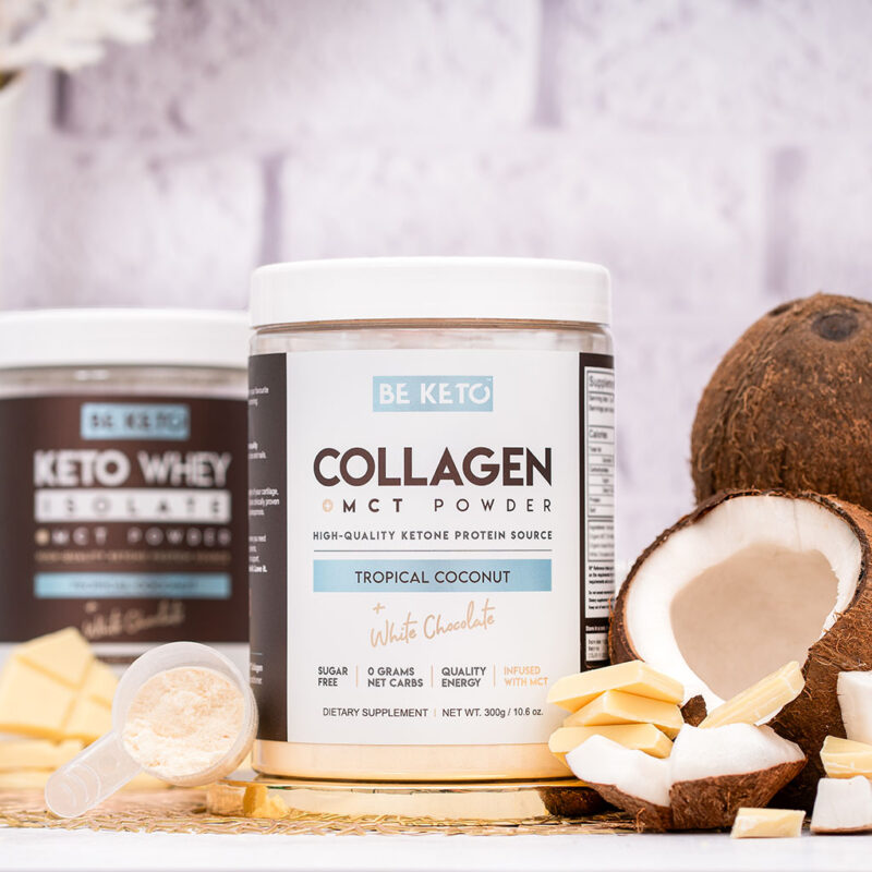 Keto Collagen + MCT Oil - Coconut & White Chocolate 300g