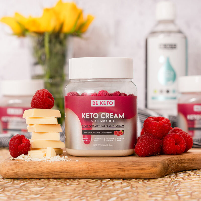 Keto Cream – White Chocolate & Raspberry 250g