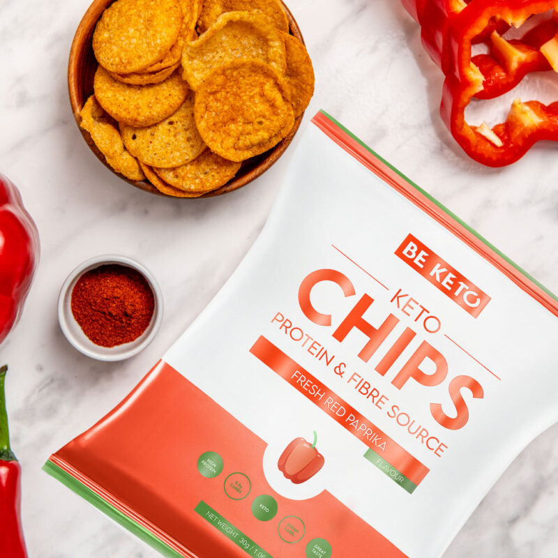 Keto Chips - Fresh Red Paprika 30g Keto Chips - Fresh Red Paprika 30g