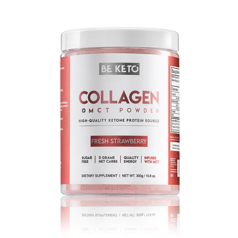 Keto Collagen + MCT Oil - Fresh Strawberry 300g