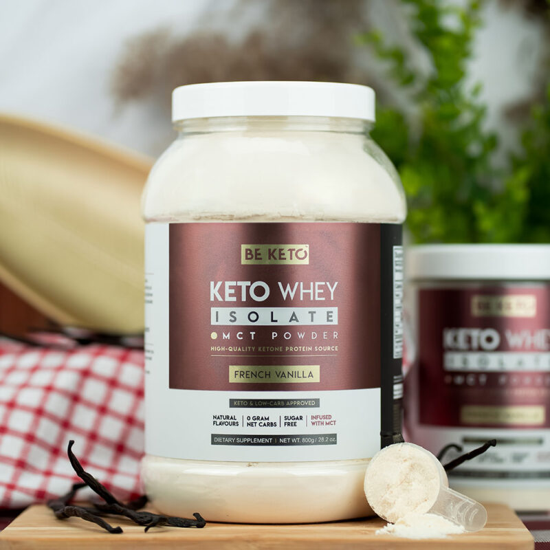 Keto Whey Isolate + MCT - French Vanilla 800g