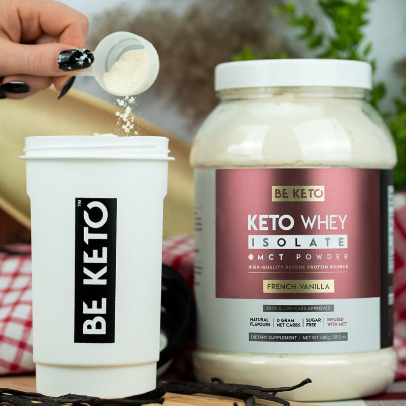 Keto Whey Isolate + MCT - French Vanilla 800g