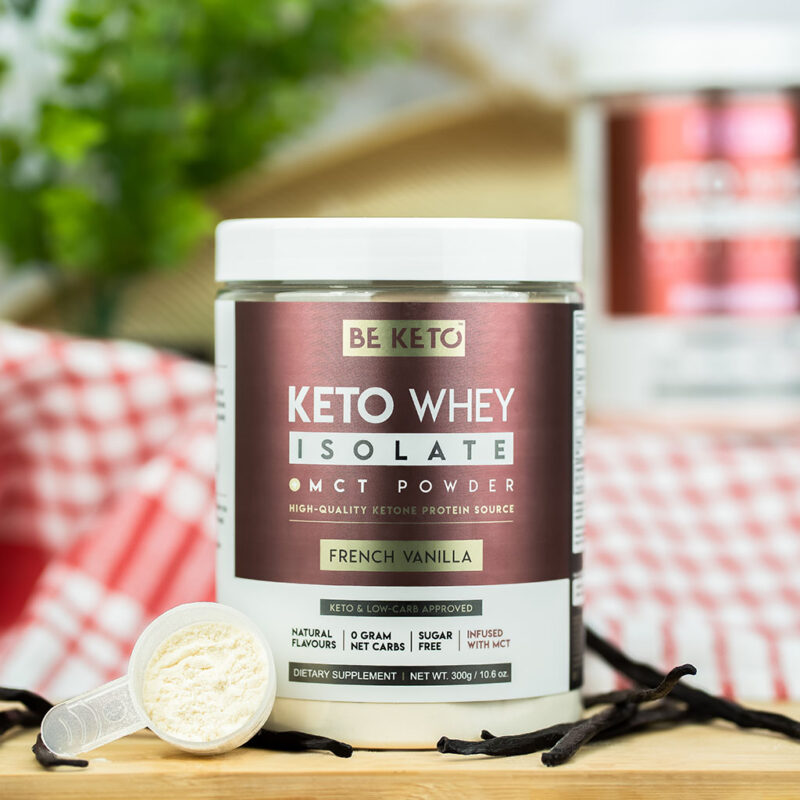 Keto Whey Isolate + MCT - French Vanilla 300g