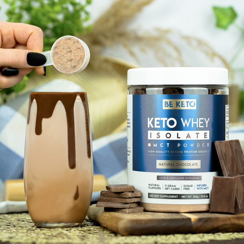 Keto Whey Isolate + MCT - Natural Chocolate 300g