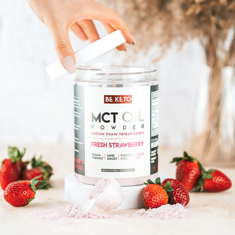 MCT Oil Powder - Fresh Strawberry 300g