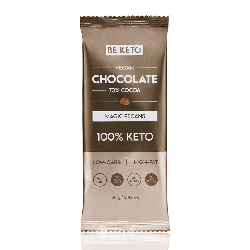 Vegan Keto Chocolate + MCT Oil - Magic Pecans 80g