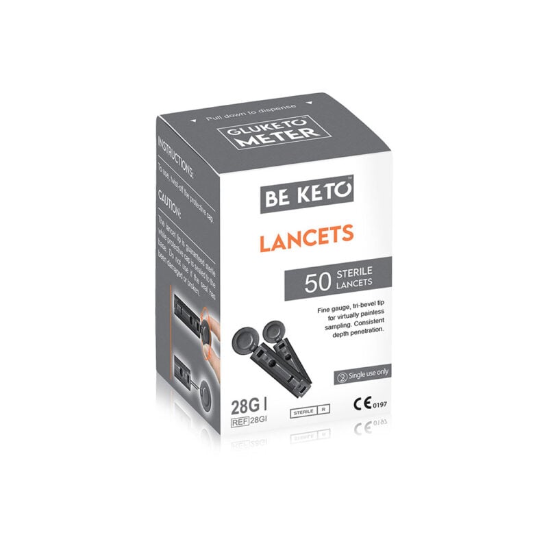 GluKeto Meter – Sterile Lancets 50pcs. GluKeto Meter – Sterile Lancets 50pcs.