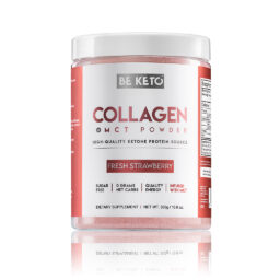 keto collagen mct oil fresh strawberry 300g 2