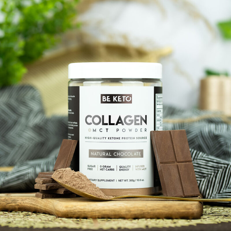 Keto Collagen + MCT Oil - Natural Chocolate 300g