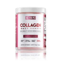 keto collagen mct oil wild raspberry 300g 2