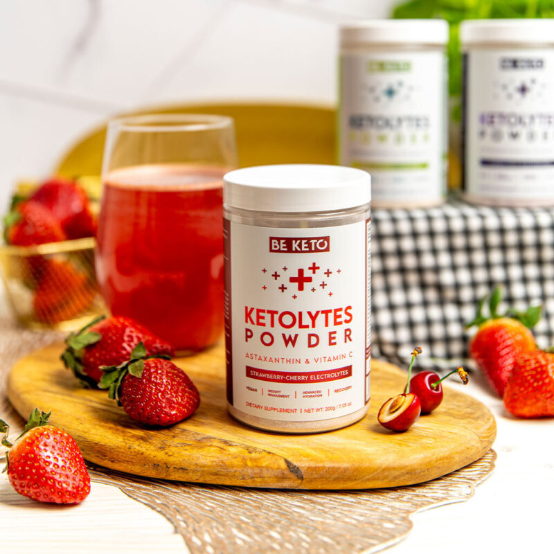 Keto Electrolytes Powder – Strawberry Cherry 200g