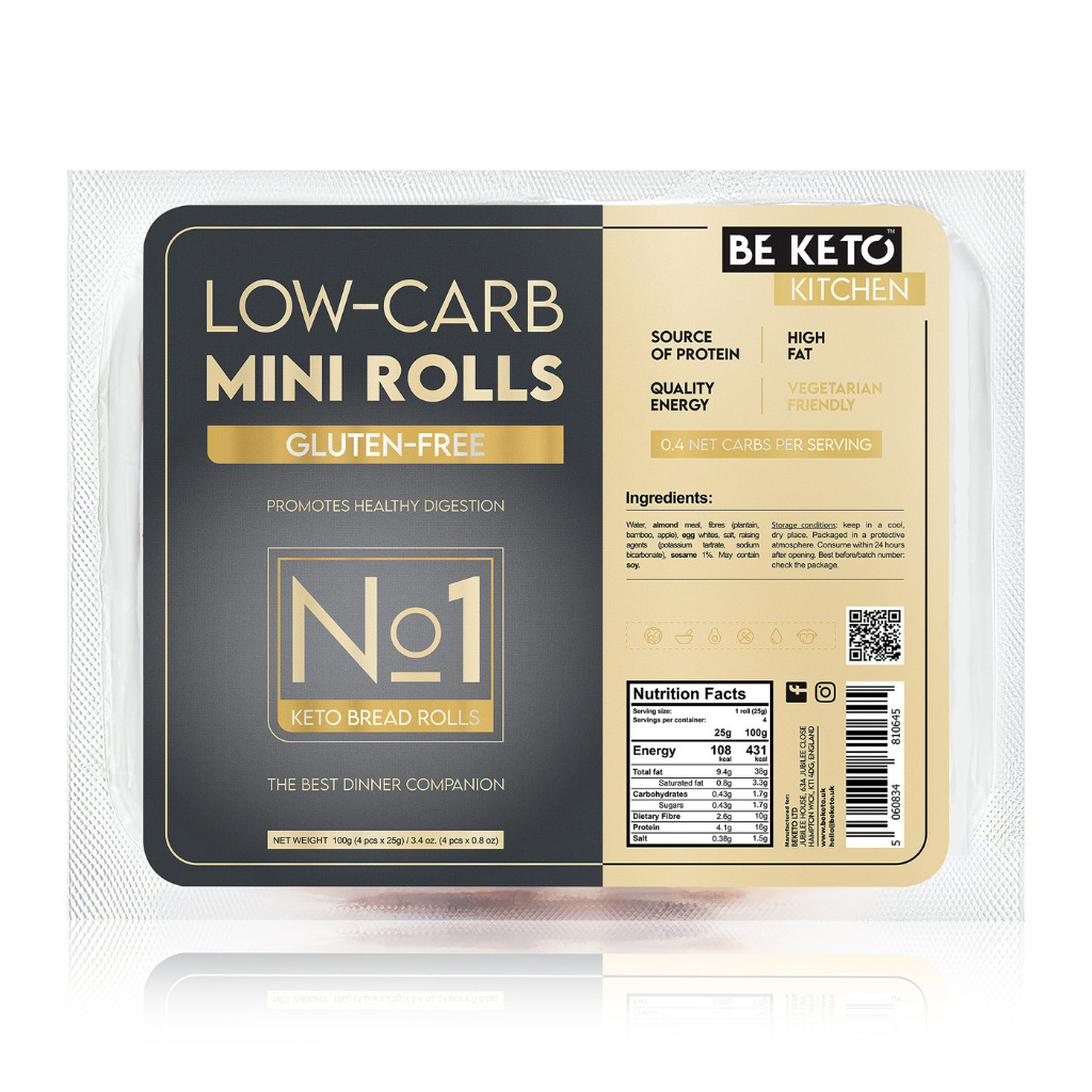 Keto Gluten Free Mini Rolls 4x25g