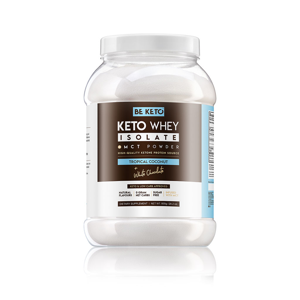 Keto Whey Isolate + MCT - Coconut & White Chocolate 800g