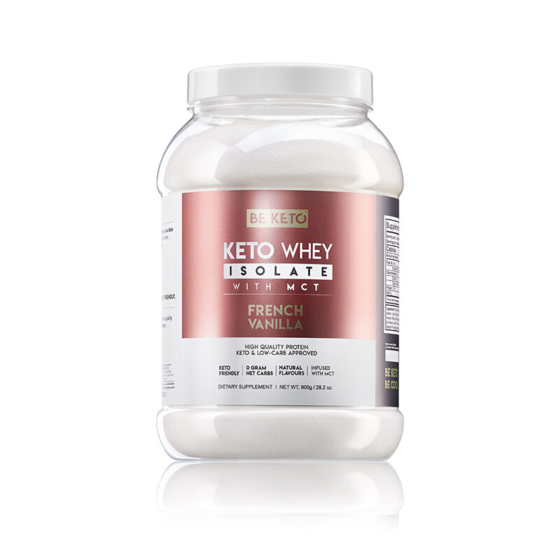 Keto Whey Isolate + MCT - French Vanilla 800g
