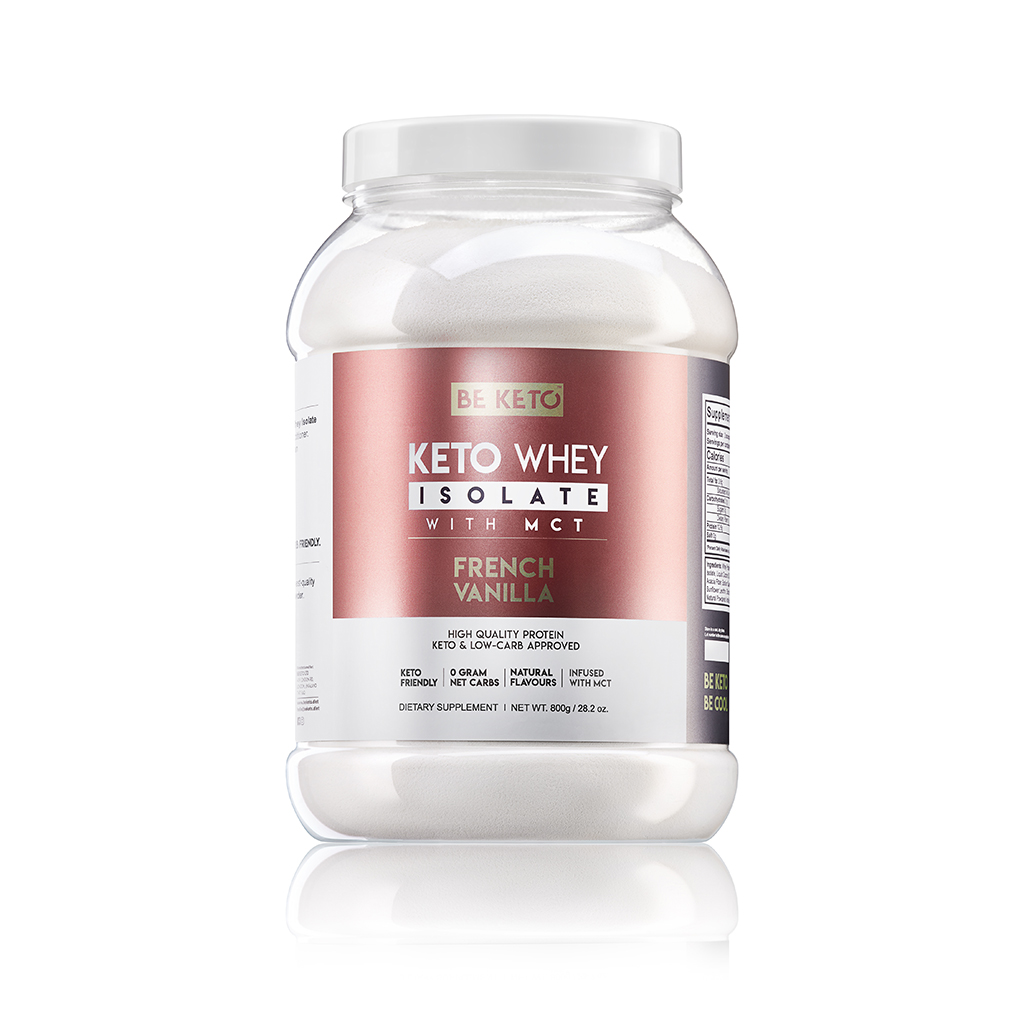 Keto Whey Isolate + MCT - French Vanilla 800g