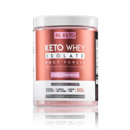 Keto Whey Isolate + MCT - Fresh Strawberry 300g 6 keto whey isolate mct fresh strawberry 300g 2