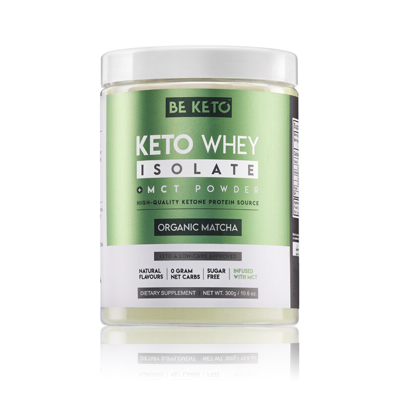 Keto Whey Isolate + MCT - Organic Matcha 300g Keto Whey Isolate + MCT - Organic Matcha 300g