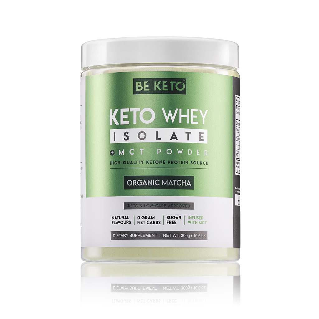 Keto Whey Isolate + MCT - Organic Matcha 300g