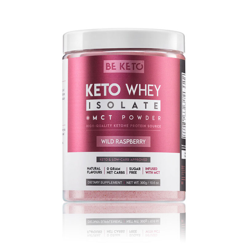 Keto Whey Isolate + MCT - Wild Raspberry 300g Keto Whey Isolate + MCT - Wild Raspberry 300g