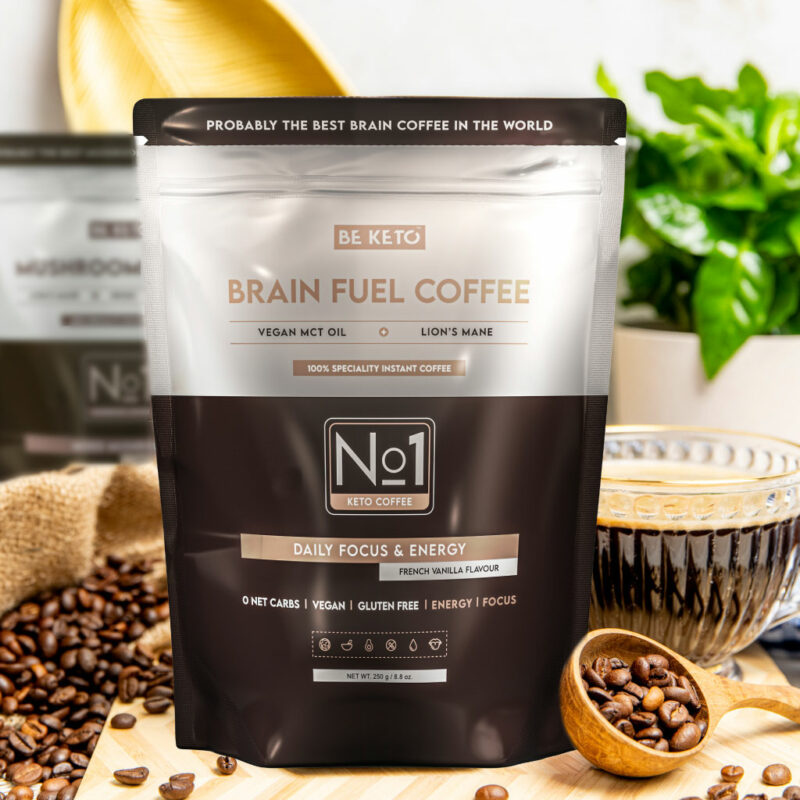 Instant Coffee – Brain Fuel (MCT Oil & Lion's Mane) – French Vanilla 250g