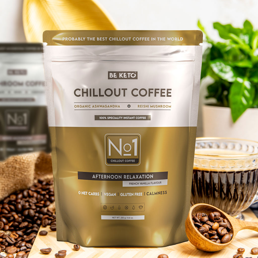 instant coffee chillout reishi ashwagandha french vanilla 250g 1