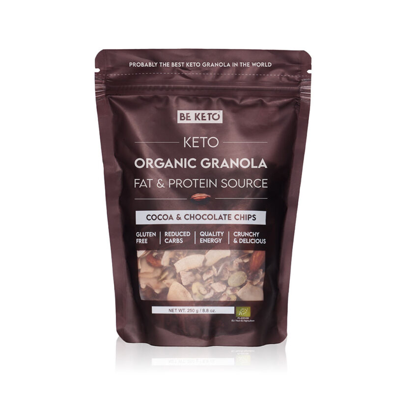 Keto Organic Granola – Cocoa & Chocolate Chips 250g
