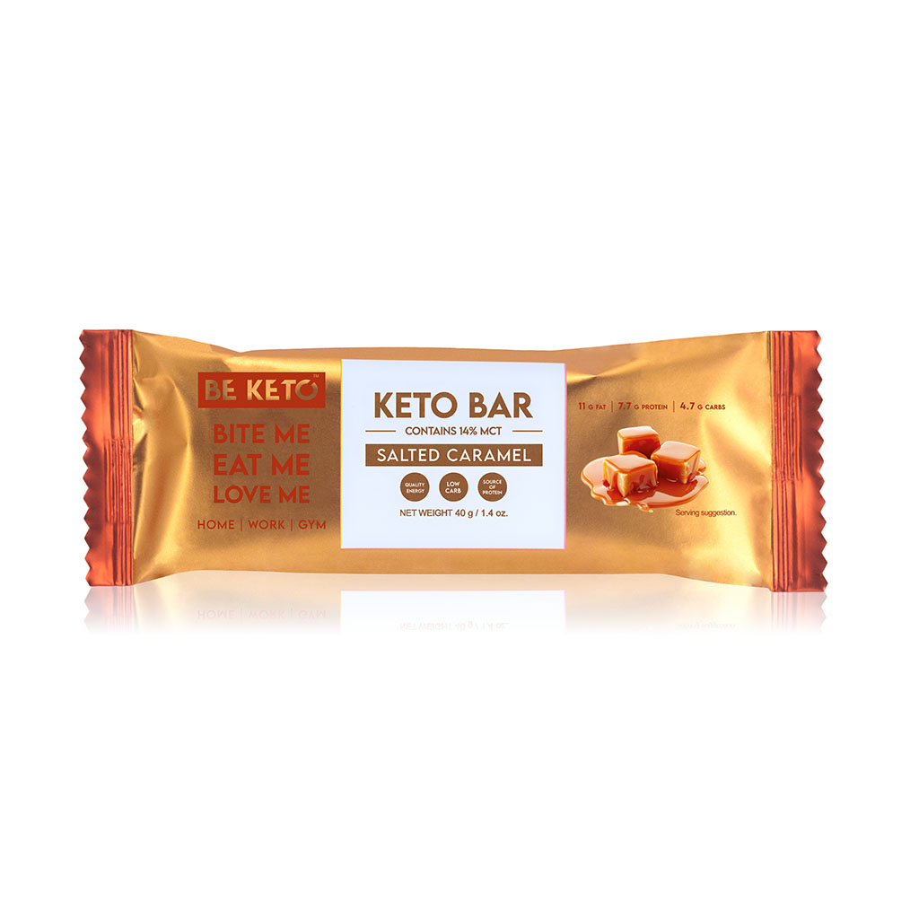 Keto Bar – Chocolate covered Salted Caramel 40g