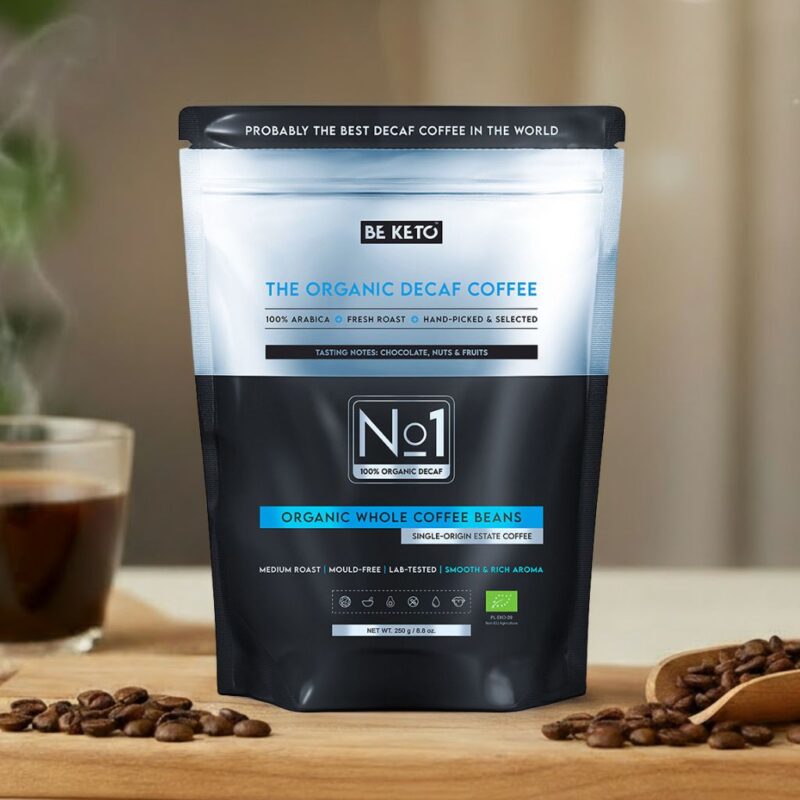 Organic Decaf Coffee – Whole Beans 250g