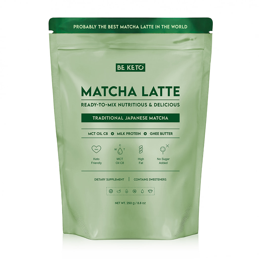 Keto Matcha Latte (MCT C8 Oil & Protein & Ghee) – Traditional Japanese 250g
