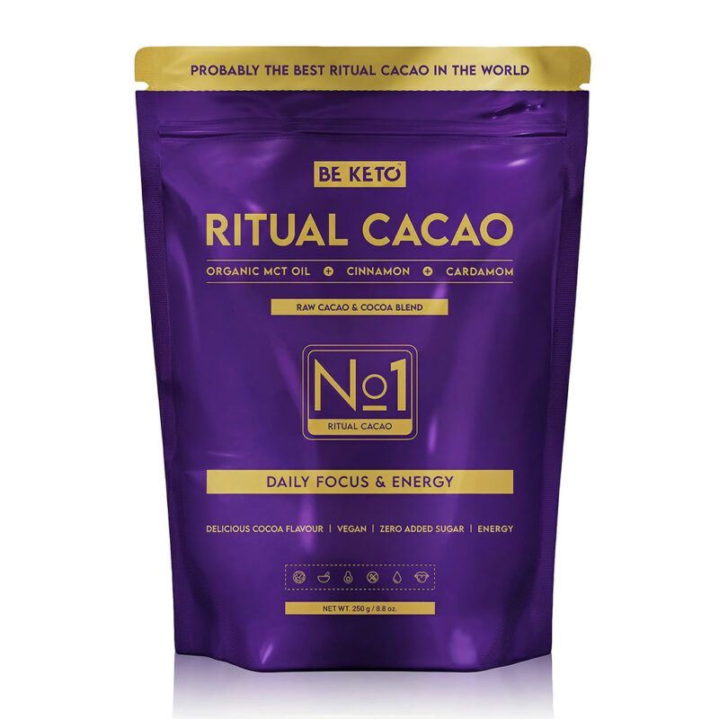 Ceremonial Cacao – Ritual (MCT Oil & Acacia Fibre) – Cinnamon & Cardamom 250g
