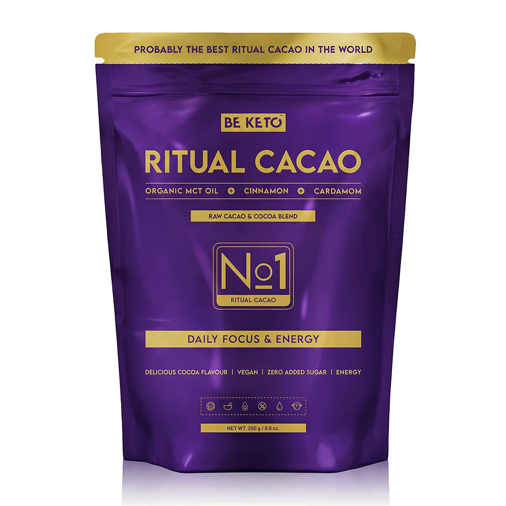 Ceremonial Cacao – Ritual (MCT Oil & Acacia Fibre) – Cinnamon & Cardamom 250g