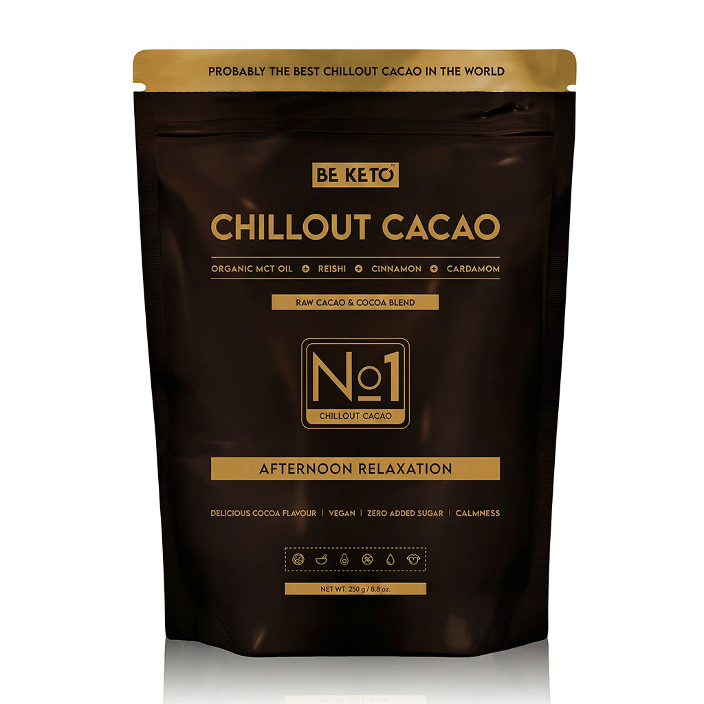 Ceremonial Cacao – Chillout (MCT Oil & Reishi) – Cinnamon & Cardamom 250g