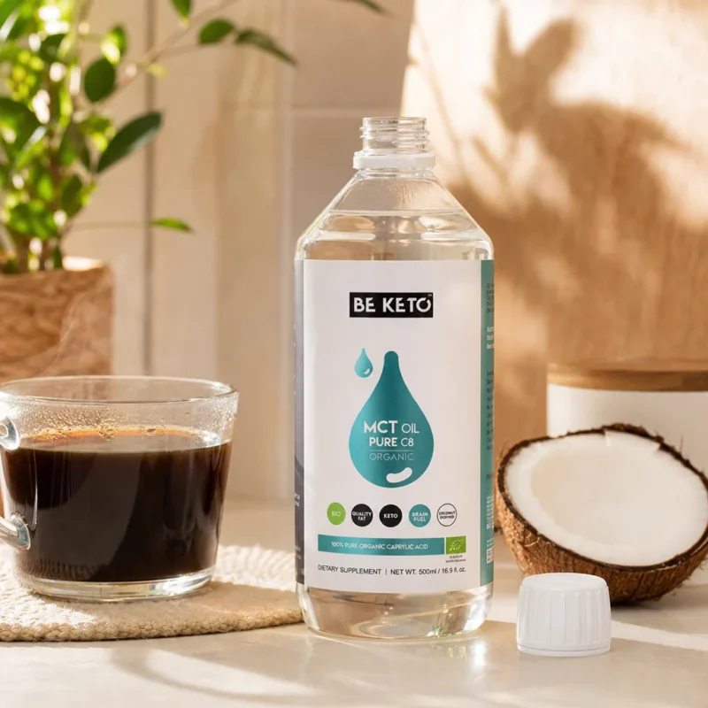 Organic MCT Oil 100% C8 500ml – Lifestyle 3 Organic MCT Oil 100% C8 500ml