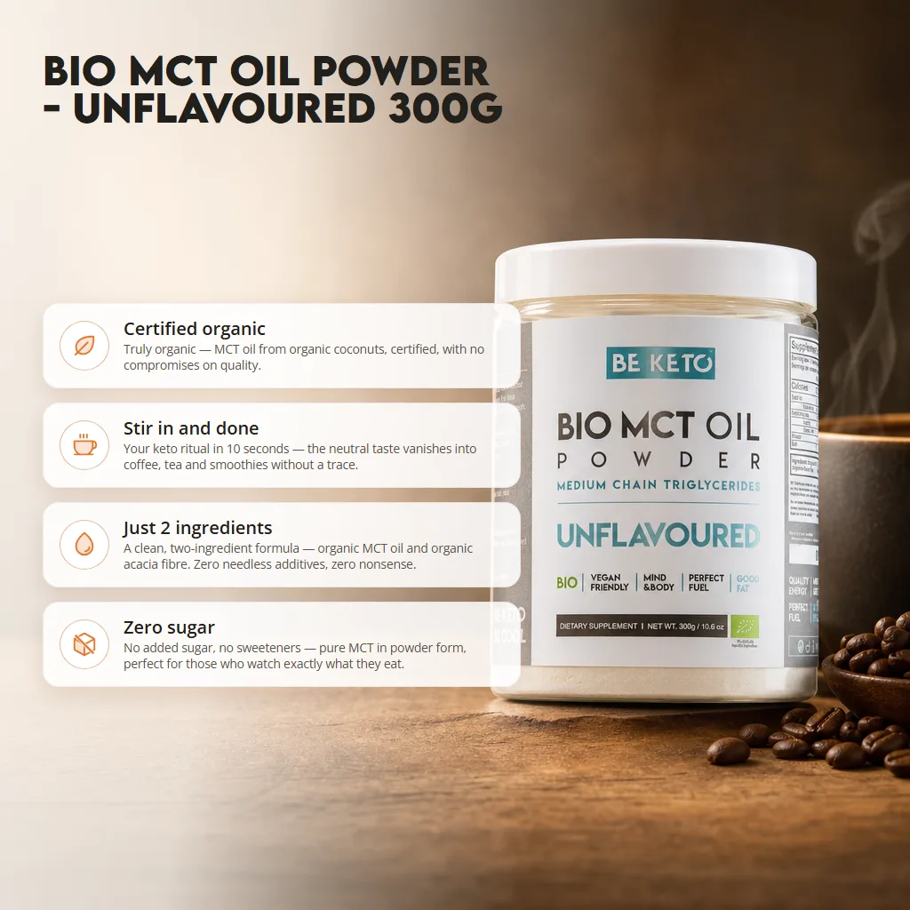 Organic MCT Oil Powder – Unflavoured 300g