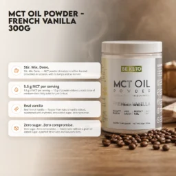 MCT Oil Powder – French Vanilla 300g – Benefit MCT Oil Powder – French Vanilla 300g