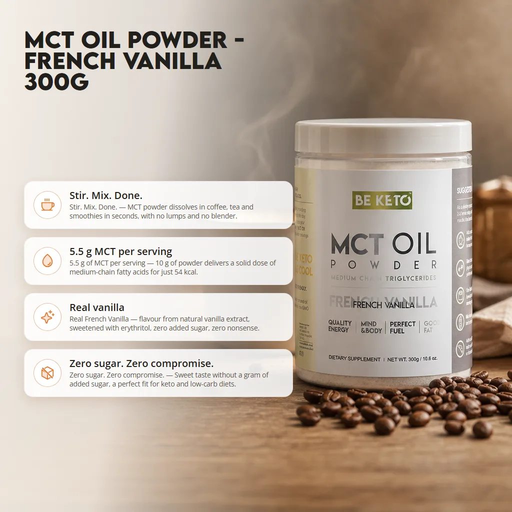 MCT Oil Powder – French Vanilla 300g