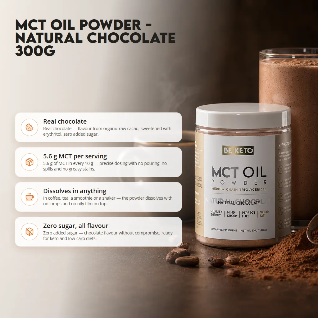 MCT Oil Powder – Natural Chocolate 300g