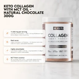 Keto Collagen + MCT Oil – Natural Chocolate 300g