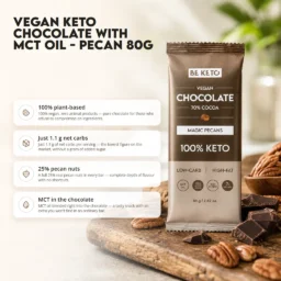 Vegan Keto Chocolate + MCT Oil – Magic Pecans 80g