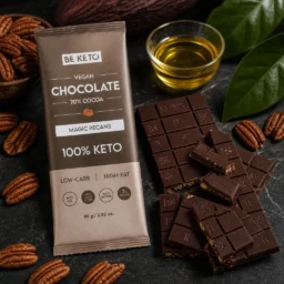 Vegan Keto Chocolate + MCT Oil – Magic Pecans 80g