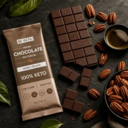 Vegan Keto Chocolate + MCT Oil – Magic Pecans 80g
