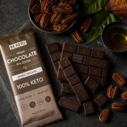 Vegan Keto Chocolate + MCT Oil – Magic Pecans 80g