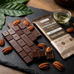 Vegan Keto Chocolate + MCT Oil – Magic Pecans 80g