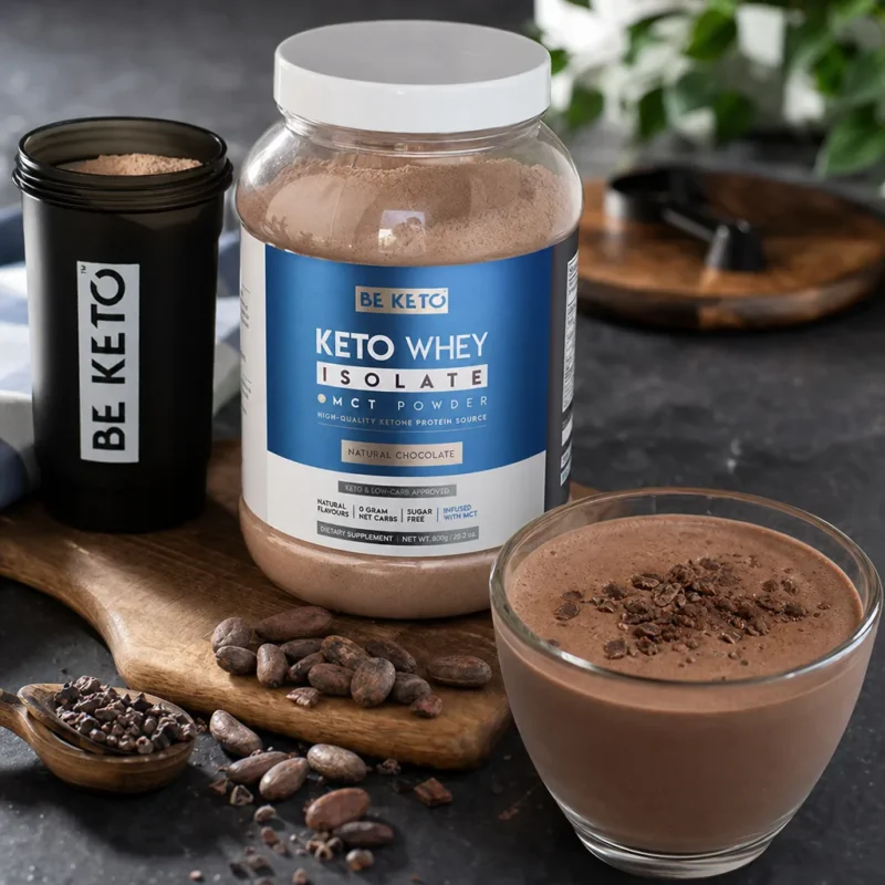 Keto Whey Isolate + MCT – Natural Chocolate 800g