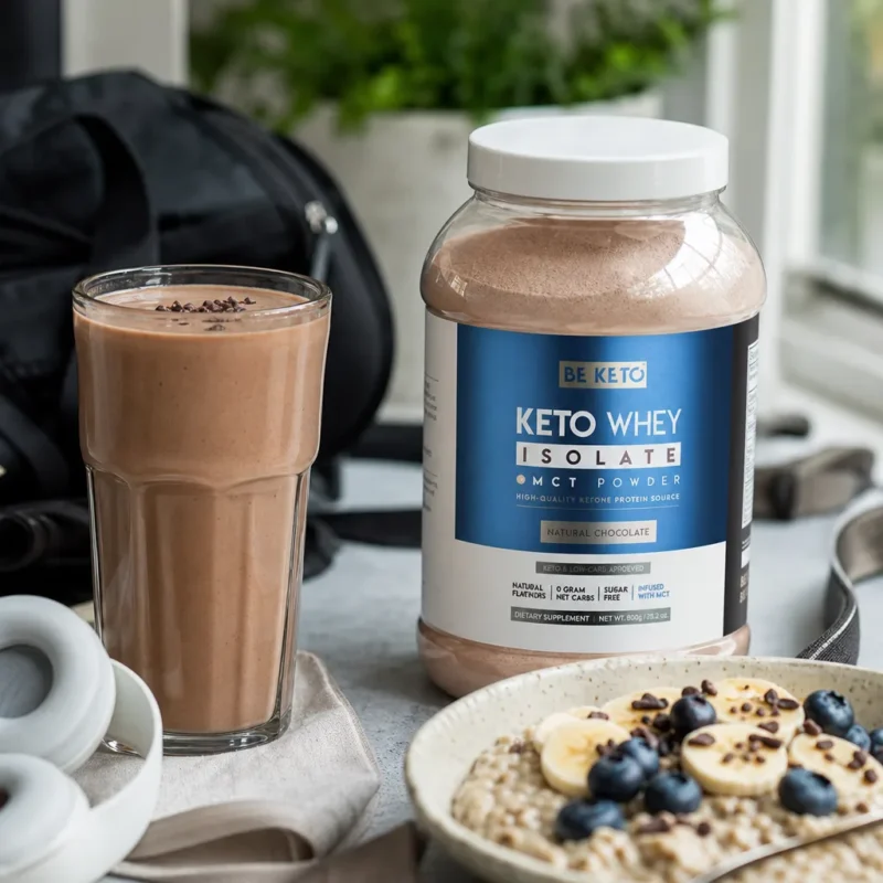 Keto Whey Isolate + MCT – Natural Chocolate 800g
