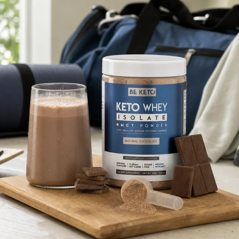Keto Whey Isolate + MCT – Natural Chocolate 300g