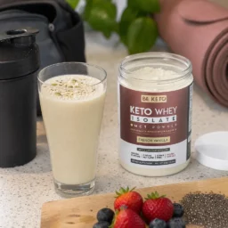 Keto Whey Isolate + MCT – French Vanilla 300g