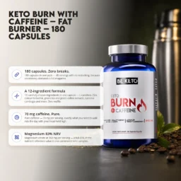 Keto Burn + Caffeine – 180 Capsules